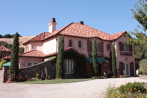 French chateau in Alhambra Valley.  Martinez, CA.